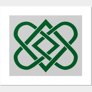 Celtic Knot Heart - St Patricks Posters and Art